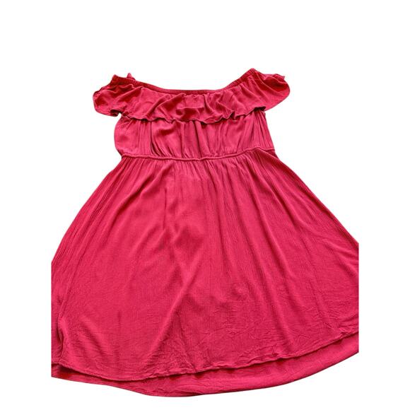 City Chic Off Shoulder Burgundy Dress - Size XL/22 - Picture 13 of 13